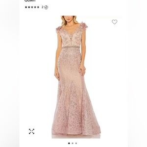 ✨✨SALE✨✨ Mac Duggal Pink Lace Gown